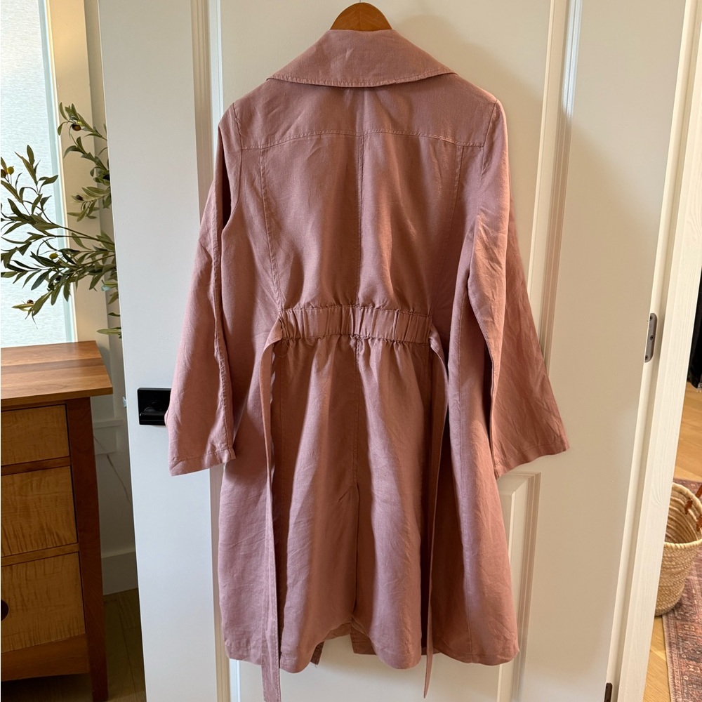 Cynthia Rowley Mauve Trench Coat - Picture 2 of 4